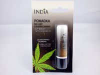 India Cosmetics - Bezbarwna, ochronna pomadka do ust 3,8g z olejem konopnym