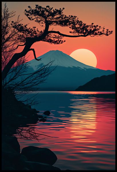 Plakat 67,5x100cm Góra Wieczorem zdjęcie 2