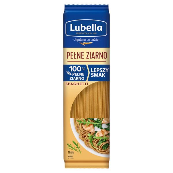 Lubella Pełne Ziarno Makaron spaghetti 400 g zdjęcie 1