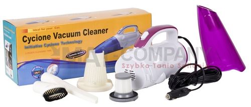 ODKURZACZ SAMOCHODOWY 12V FUNKCJA CYKLONU + HEPA na Arena.pl