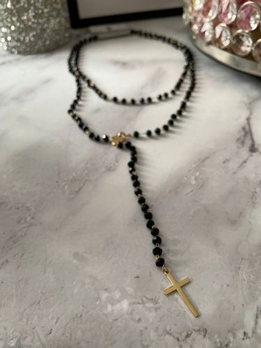 619 Różaniec naszyjnik Blueberry KONICZYNKI Stal na Arena.pl