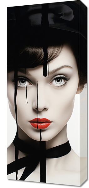 Obraz 30x70cm Atramentowa Aura zdjęcie 1