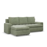 Narożnik , lewy, Bosco, sztruks, 230x159x89 cm, oliwkowy | TYLETEGOTU