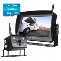 BEZPRZEWODOWY ZESTAW COFANIA IPS KAMERA FHD + 64GB