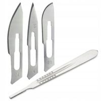 Skalpel Chirurgiczny Medyczny Uchwyt nr 4 Ostrza nr 18 20 24 3x10 szt