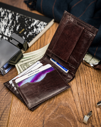 portfel męski skórzany always wild® skóra na karty na Arena.pl