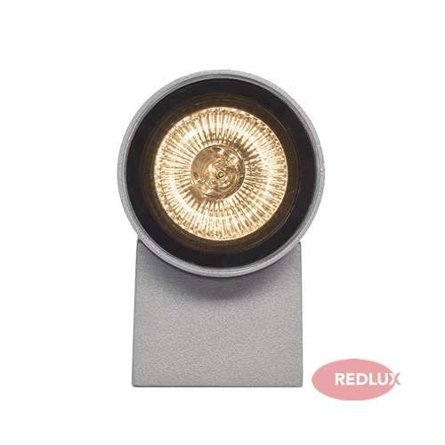 Tuba LAMPA elewacyjna MIZZI R10600 Redlux zewnętrzna OPRAWA kinkiet ścienny do ogrodu IP54 outdoor srebrnoszary na Arena.pl