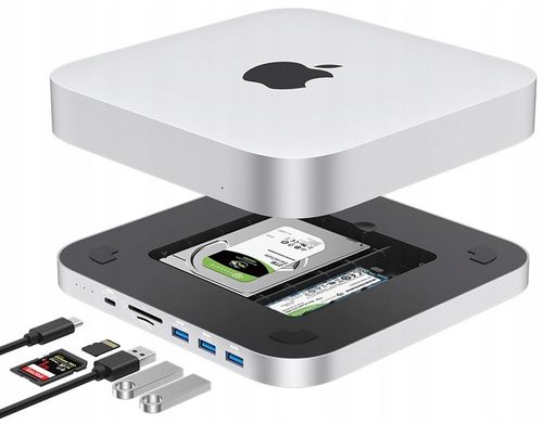 Hub MC25PRO M.2 NVMe NGFF SSD SATA 2,5'' Mac Mini M1 M2 Studio USB 3.0 SD na Arena.pl