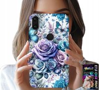 ETUI DO HUAWEI P SMART 2019 - KWIECISTE WZORY RÓŻEKWIATKI CASE + SZKŁO