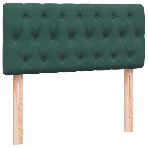 Łóżko kontynentalne z materacem ciemnozielony aksamit 80x220 cm na Arena.pl