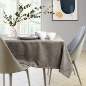 Obrus Plamoodporny GAIA 140x340 Owal Cappuccino AmeliaHome