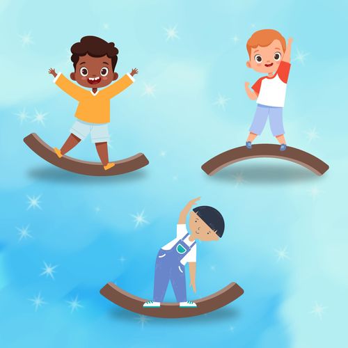 deska do balansowania Lama - szary na Arena.pl