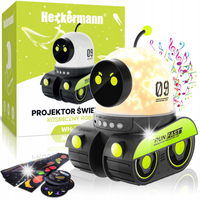 PROJEKTOR GWIAZD RZUTNIK NIEBA LAMPKA NOCNA LED GŁOŚNIK BLUETOOTH ROBOT