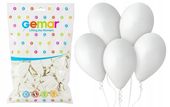 BALONY LATEKSOWE 30 CM 12 CALI - PASTELOWE BIAŁE G110 - 100 SZTUK