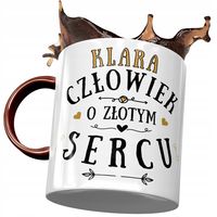 Kubek Bordowy Dla Klary Koleżanki Żony Na Prezent Z Nadrukiem Ze Zdjęciem