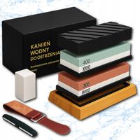 KAMIEŃ WODNY OSTRZAŁKA DO NOŻY KORUND OSEŁKA STALKA DO OSTRZENIA PREMIUM