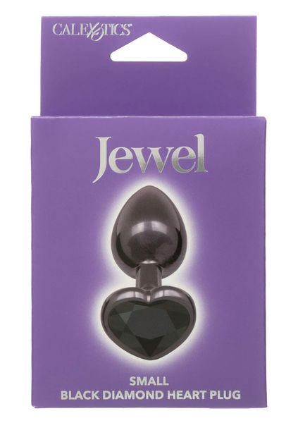 Diamond Heart Plug Small Black zdjęcie 2