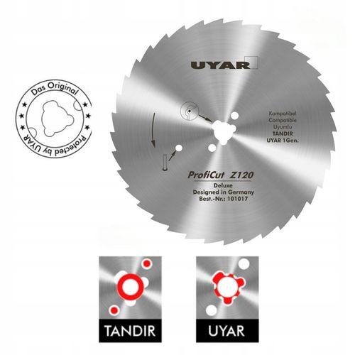 Ostrze do noża ząbkowane 120mm do Tandir 120 Dost 120 UYAR ProfiCut Z120 na Arena.pl