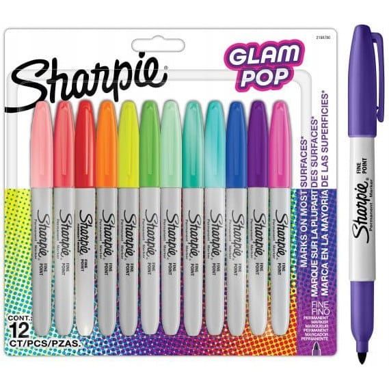 MARKERY PERMANENTNE SHARPIE FINE GLAM POP 12KOL HIT!!! zdjęcie 1