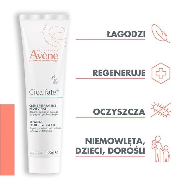 AVENE CICALFATE+ Krem regenerujący ochronny 100 ml zdjęcie 3