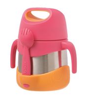 B.BOX Termos na jedzenie 335 ml Strawberry Shake Różowy Pink Widelec Łyżka