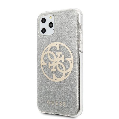 Guess Circle Glitter 4G - Etui do iPhone 11 Pro (Light Grey) na Arena.pl