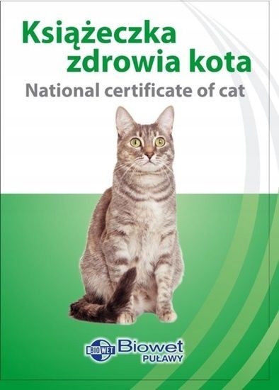 Książeczka zdrowia kota międzynarodowa zdjęcie 7