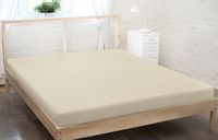 Prześcieradło frotte z gumką 90x200 kremowy GRUBE