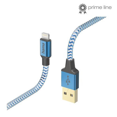 Kabel HAMA Reflected USB-A - Lightning 1.5M Niebieski 201553 na Arena.pl