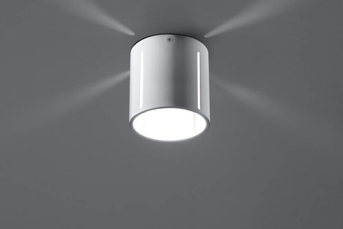 Natynkowa LAMPA sufitowa SL.0355 metalowa OPRAWA plafon tuba biała na Arena.pl