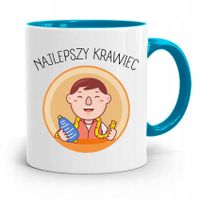 Kubek Błękitny Krawcowej Krawca Najlepszy Krawiec Z Nadrukiem Ze Zdjęciem