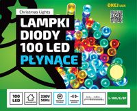 Lampki choinkowe LED L-100/G/8F ciepła 4,95m 8F