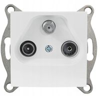 QUADRA GNIAZDO TELEWIZYJNE ANTENOWE RTV TV SAT FM