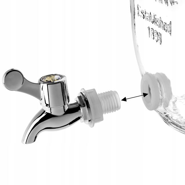 KADAX Słoik Z Kranikiem 4L Słój Na Lemoniadę Wodę zdjęcie 5