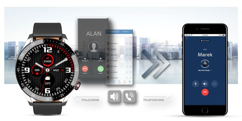 Smartwatch Męski Gravity GT4-5 zdjęcie 9