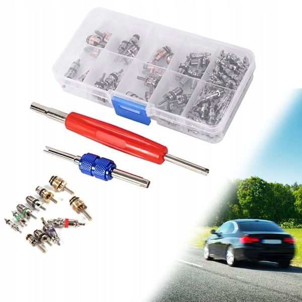 RDZEŃ KLIMATYZACJI R134A 102 ZESTAW 11RODZAJÓW Z KLUCZEM zdjęcie 1