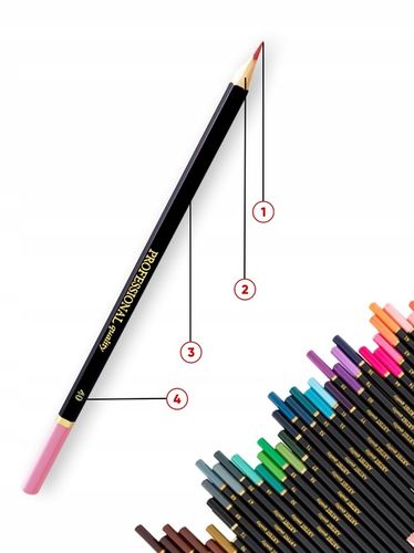 KREDKI OŁÓWKOWE PROFESJONALNE MIĘKKIE DO RYSOWANIA ZESTAW KREDEK 46 W ETUI na Arena.pl