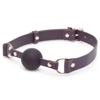 fifty shades of grey freed cherished leather ball gag regulowany fiolet
