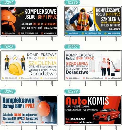 BANER REKLAMOWY oczkowany 100x50cm projekt w cenie HOT DOG FAST FOOD na Arena.pl