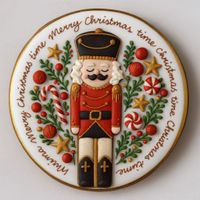 CIASTKO LUKROWANE DZIADEK DO ORZECHÓW NO27 KOŁO ROZ.S RĘCZNIE ROBIONE