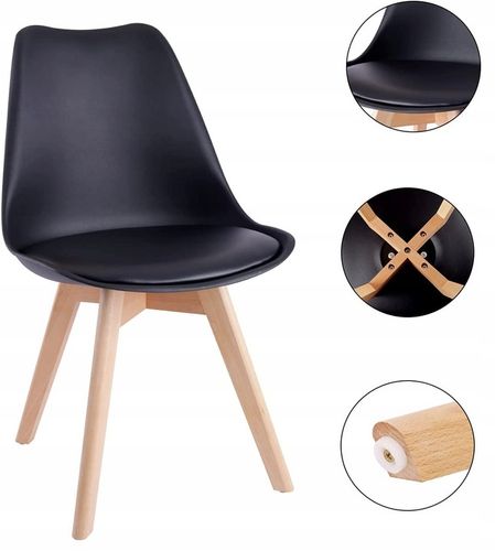 Krzesło Montivaro Czarne na Arena.pl