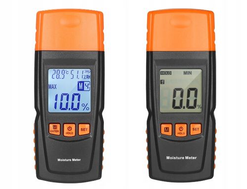 WILGOTNOŚCIOMIERZ MIERNIK WILGOTNOŚCI DO DREWNA 4 GRUPY POMIARU 9V BENETECH na Arena.pl