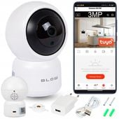 OBROTOWA KAMERA WIFI IP 3MP ULTRA HD AUDIO NIANIA ELEKTRONICZNA TUYA SMART