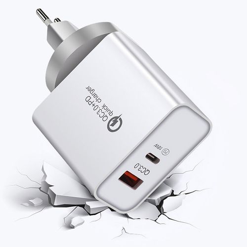 SZYBKA ŁADOWARKA TYP C Quick Charge 3.0 + USB A na Arena.pl