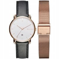 Zegarek Damski Meller W3R-1GREY- WRST-1BLACK-WMST-2ROSE-set czarny