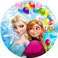 Opłatek na tort Urodziny Elsa Anna Kraina Lodu Frozen Tekst Gratis