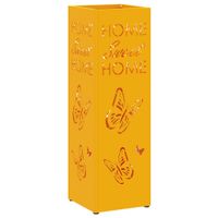 Stojak na parasol Musztardowy 15.5 x 15.5 x 49 cm Stal