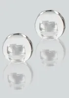 toyjoy glass worxx weighted kegel drops - szklane kulki treningowe