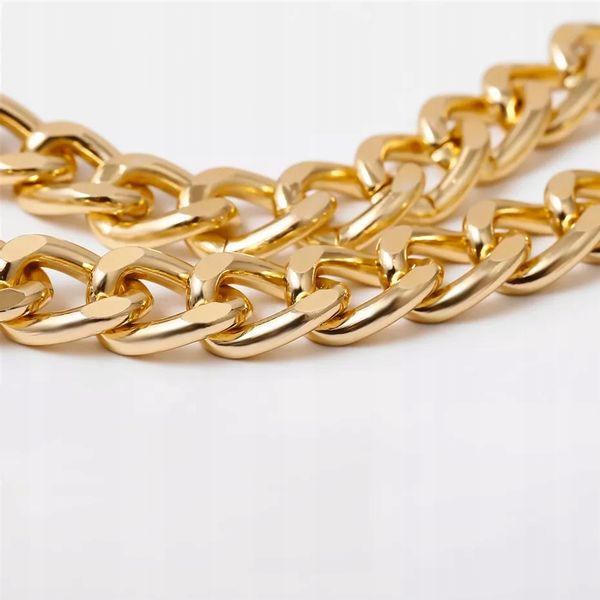 Chocker Czoker Zloty Łańcuszek Celebrytka 40 cm zdjęcie 7