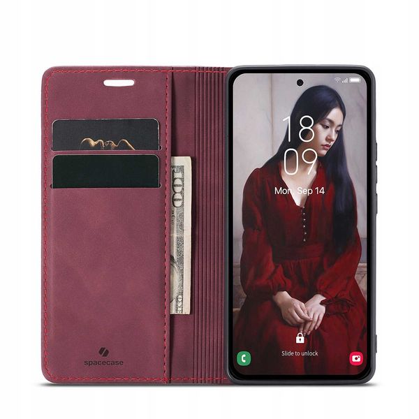 Spacecase Wallet Galaxy A32 5G Red zdjęcie 14